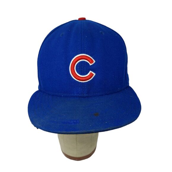 MLB Chicago Cubs New Era 59Fifty MLB Fitted Baseball Cap Size 7 7/8 Embroidered - Picture 1 of 12